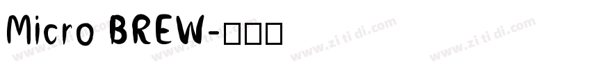 Micro BREW字体转换